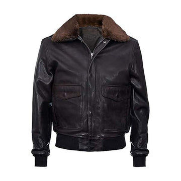 Men's A2 Aviator Genuine Leather Bomber Jacket