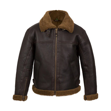 Men’s Aviator Shearling Leather Jacket