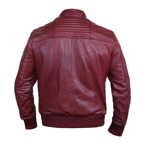 Men’s Moto Fashion Leather Bomber Jacket
