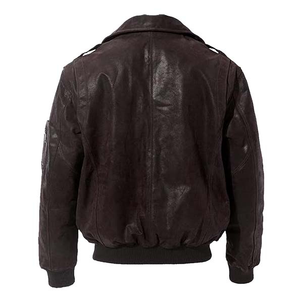 Men's Air Flight Genuine Leather Bomber Jacket