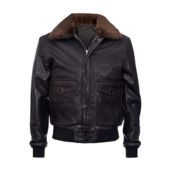 Men's A2 Aviator Genuine Leather Bomber Jacket