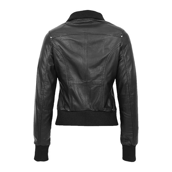 Women's A1 Flight Genuine Leather Bomber Jacket