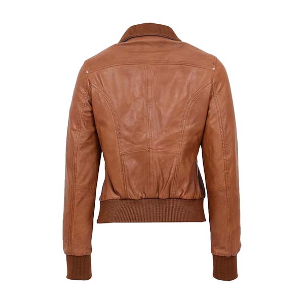 Women's A1 Flight Genuine Leather Bomber Jacket