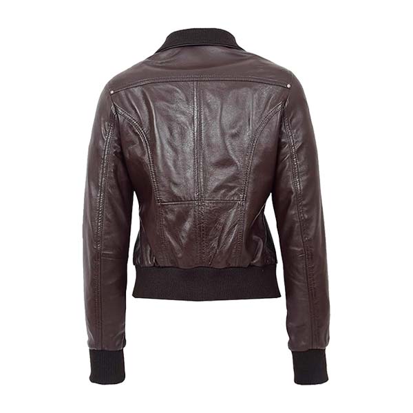 Women's A1 Flight Genuine Leather Bomber Jacket