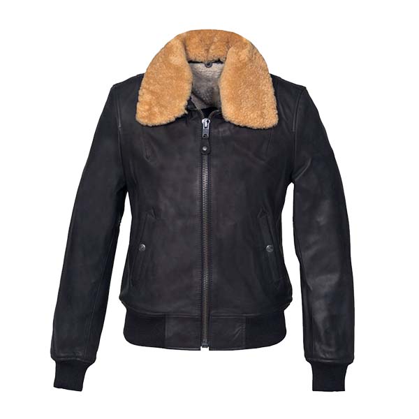 Women's Astral Genuine Leather Bomber Jacket