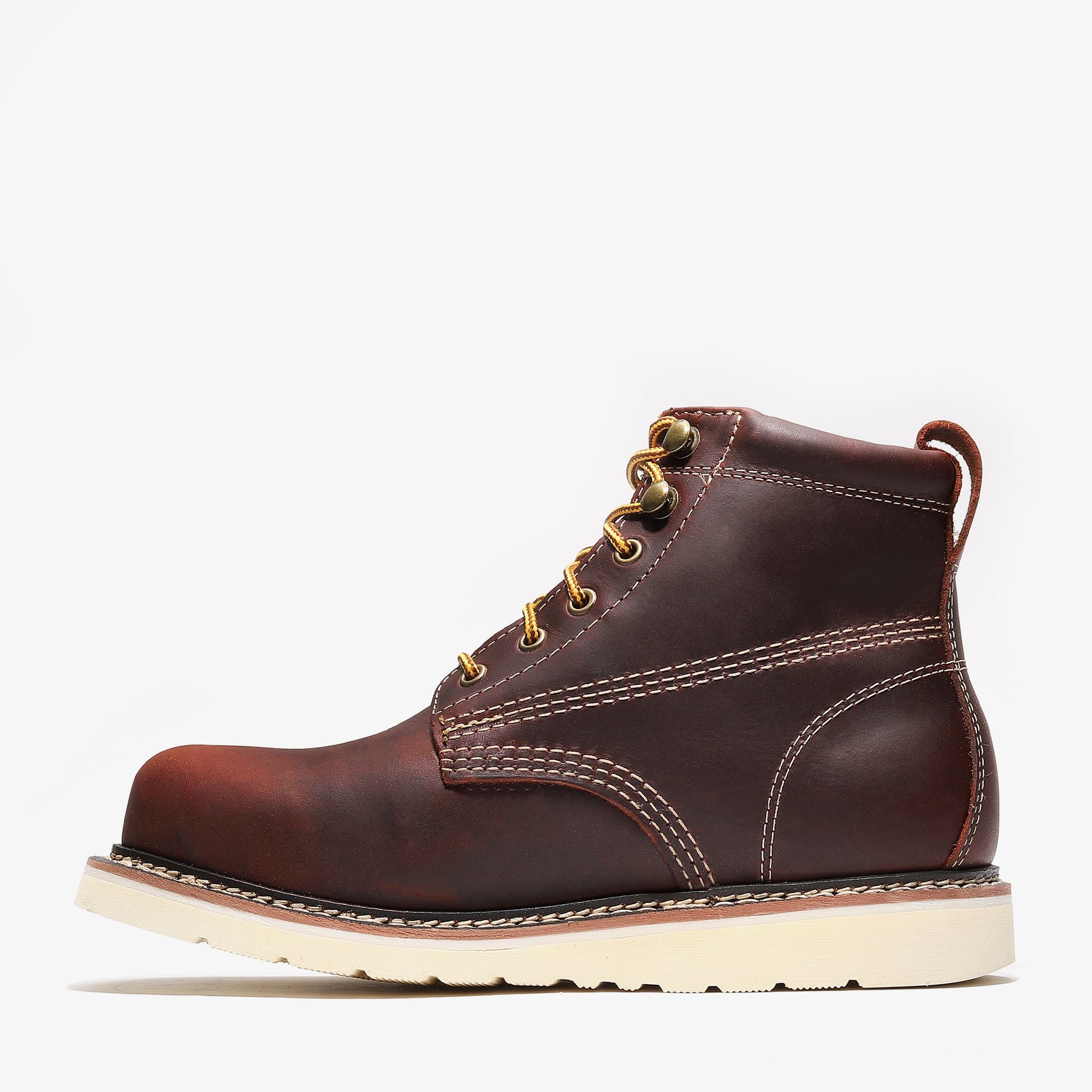 Frontier Classic 6" Plain Toe Work Boots | Men's Leather Safety Boots