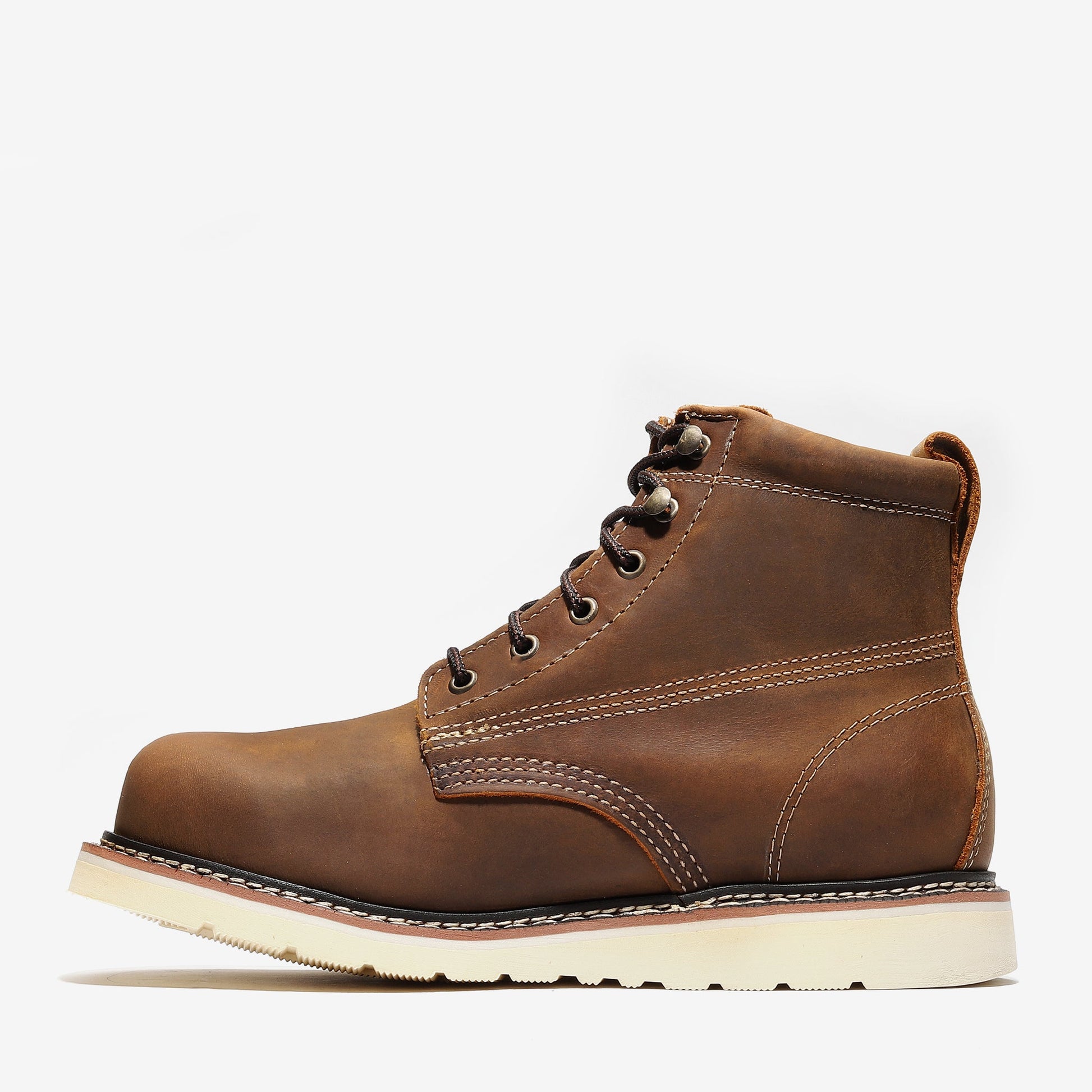 Frontier Classic 6" Plain Toe Work Boots | Men's Leather Safety Boots