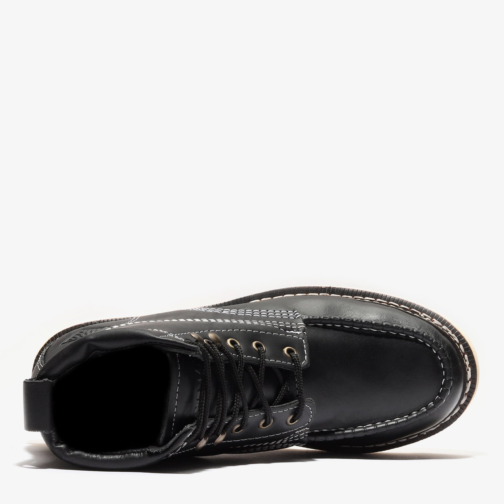 Frontier Classic 6" Black Moc Toe Work Boots | Men's Safety Boots