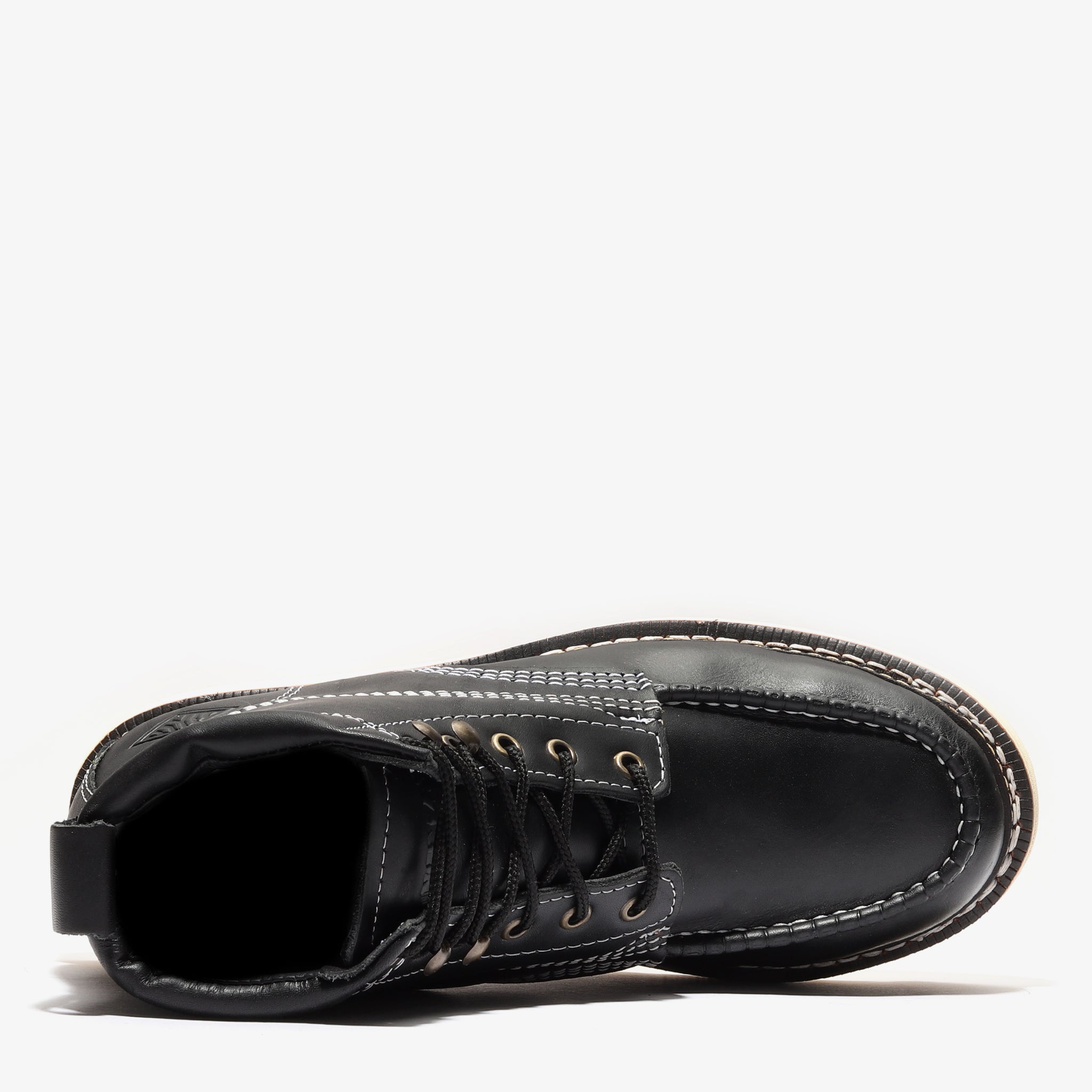 Frontier Classic 6" Black Moc Toe Work Boots | Men's Safety Boots