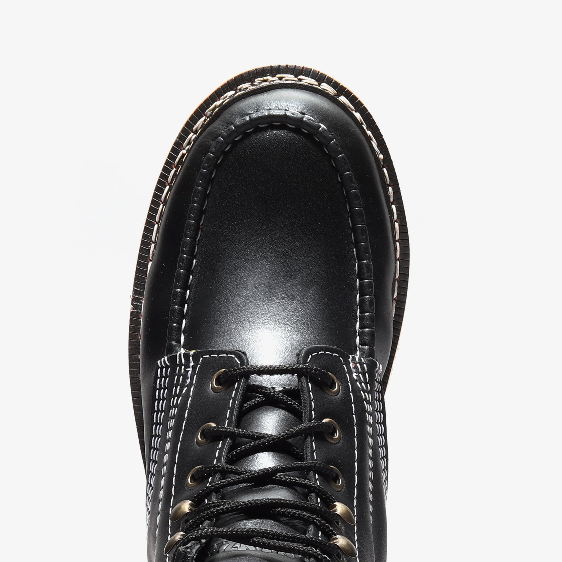 Frontier Classic 6" Black Moc Toe Work Boots | Men's Safety Boots