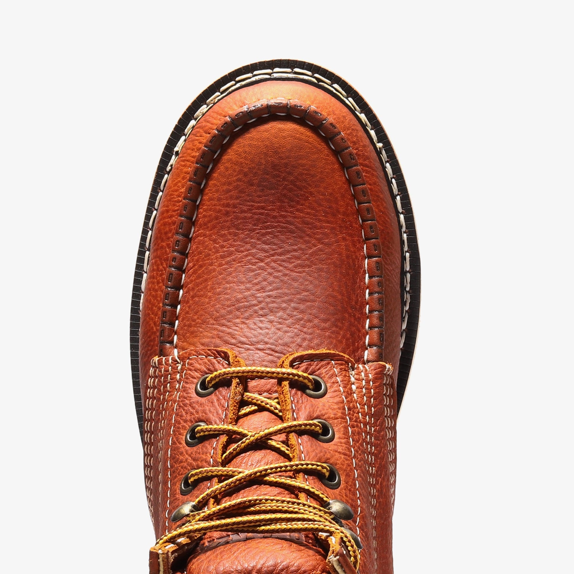 Frontier Golden Brown 6" Moc Toe Work Boots | Men's Leather Safety Boots