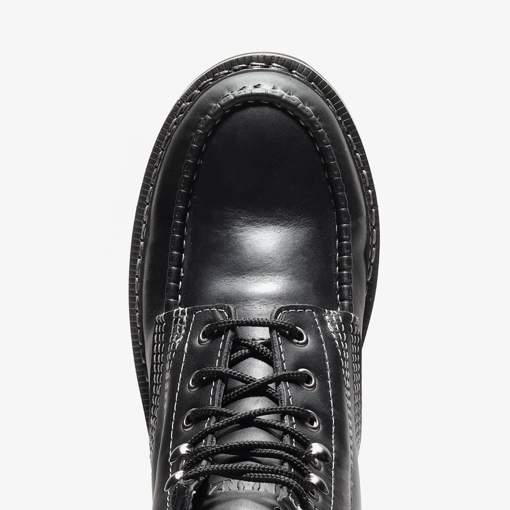 Frontier Jet Black 6" Moc Toe Work Boots | Premium Men's Safety Boots