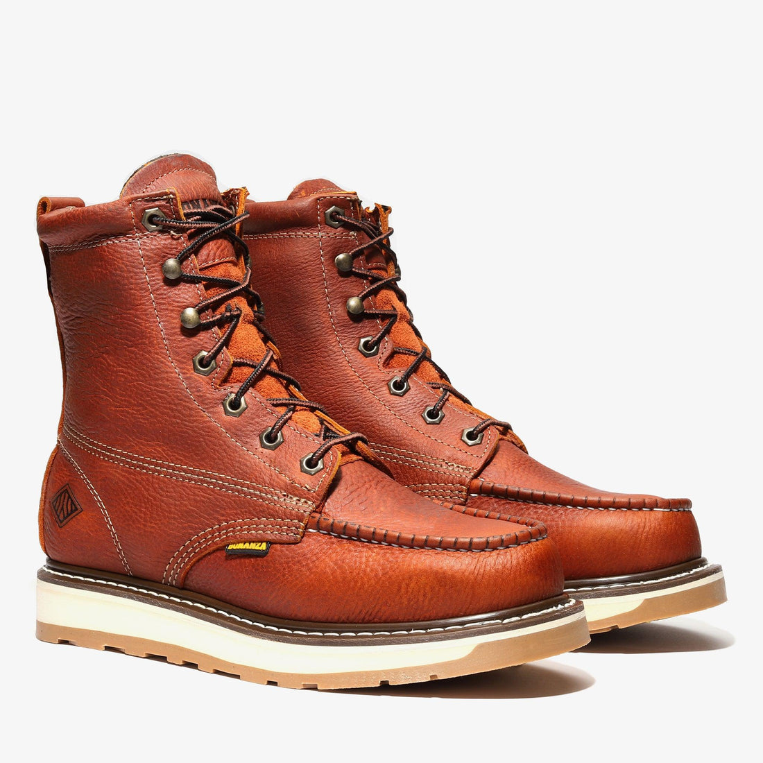 Frontier Dual Steel Toe 8" Moc Toe Boots | Advanced Tall Safety Work Boots