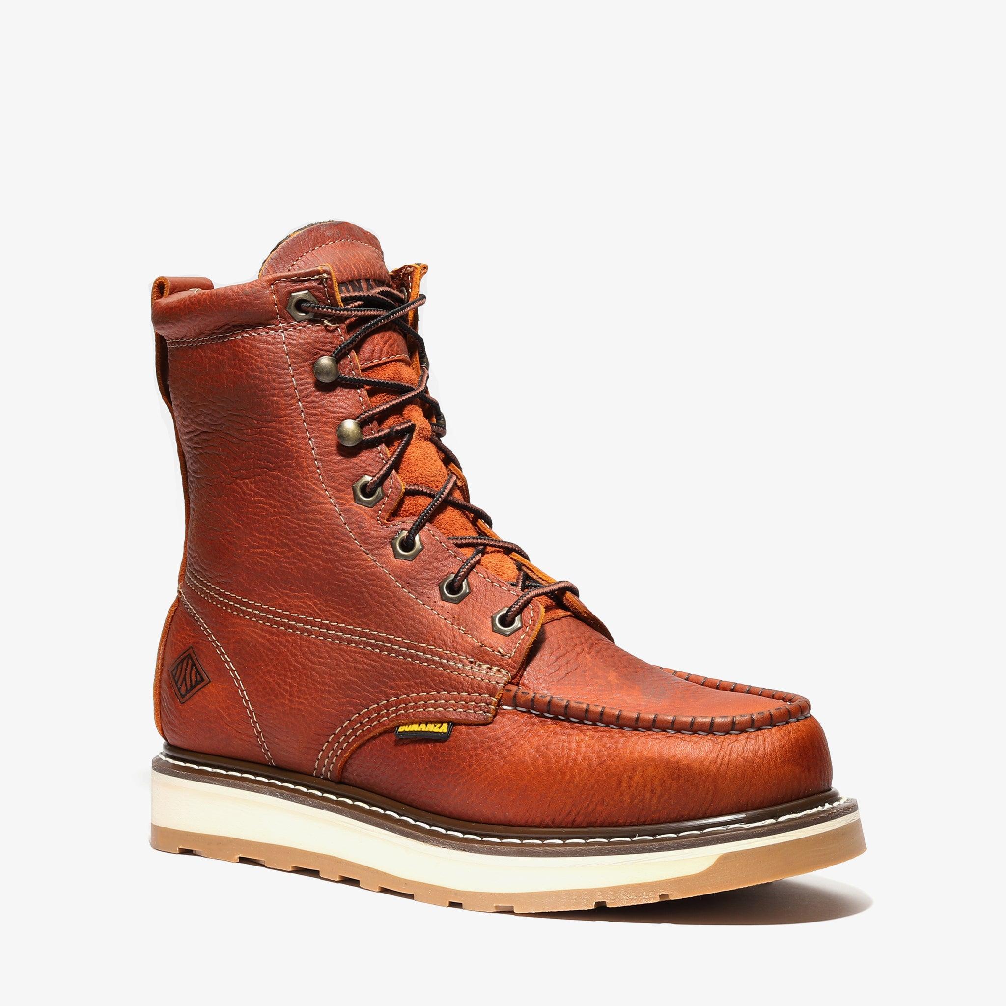 Frontier Dual Steel Toe 8" Moc Toe Boots | Advanced Tall Safety Work Boots