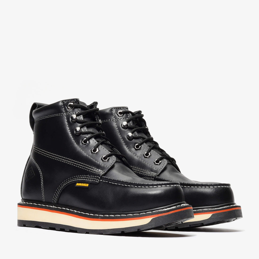Frontier Dual Black 6" Moc Toe Work Boots | Advanced Men's Safety Boots