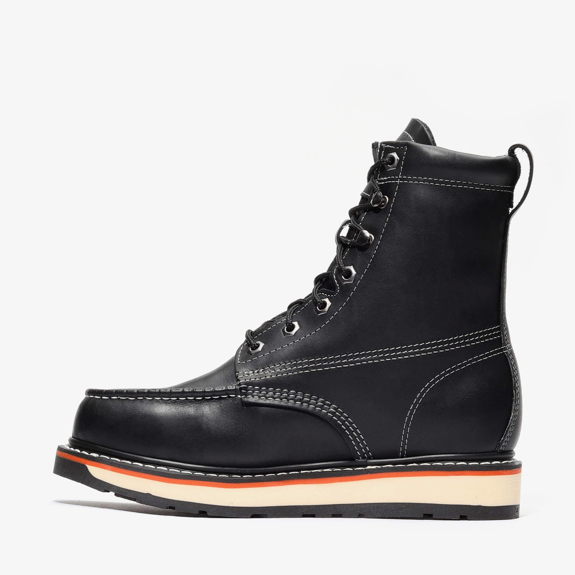 Frontier Dual Steel Toe 8" Moc Toe Boots | Advanced Tall Safety Work Boots