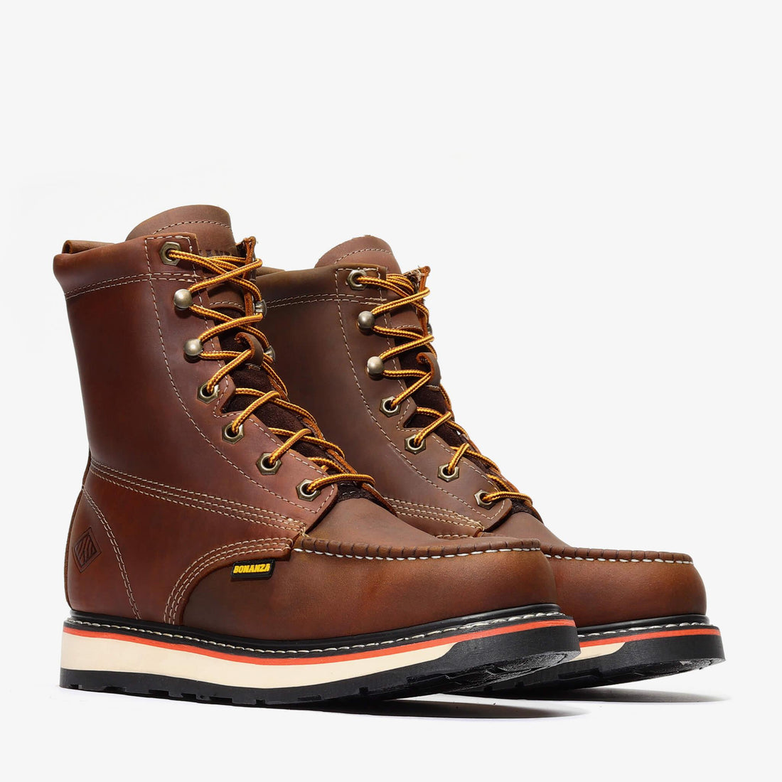 Frontier Dual 8" Tall Moc Toe Work Boots | Advanced Construction Safety Boots