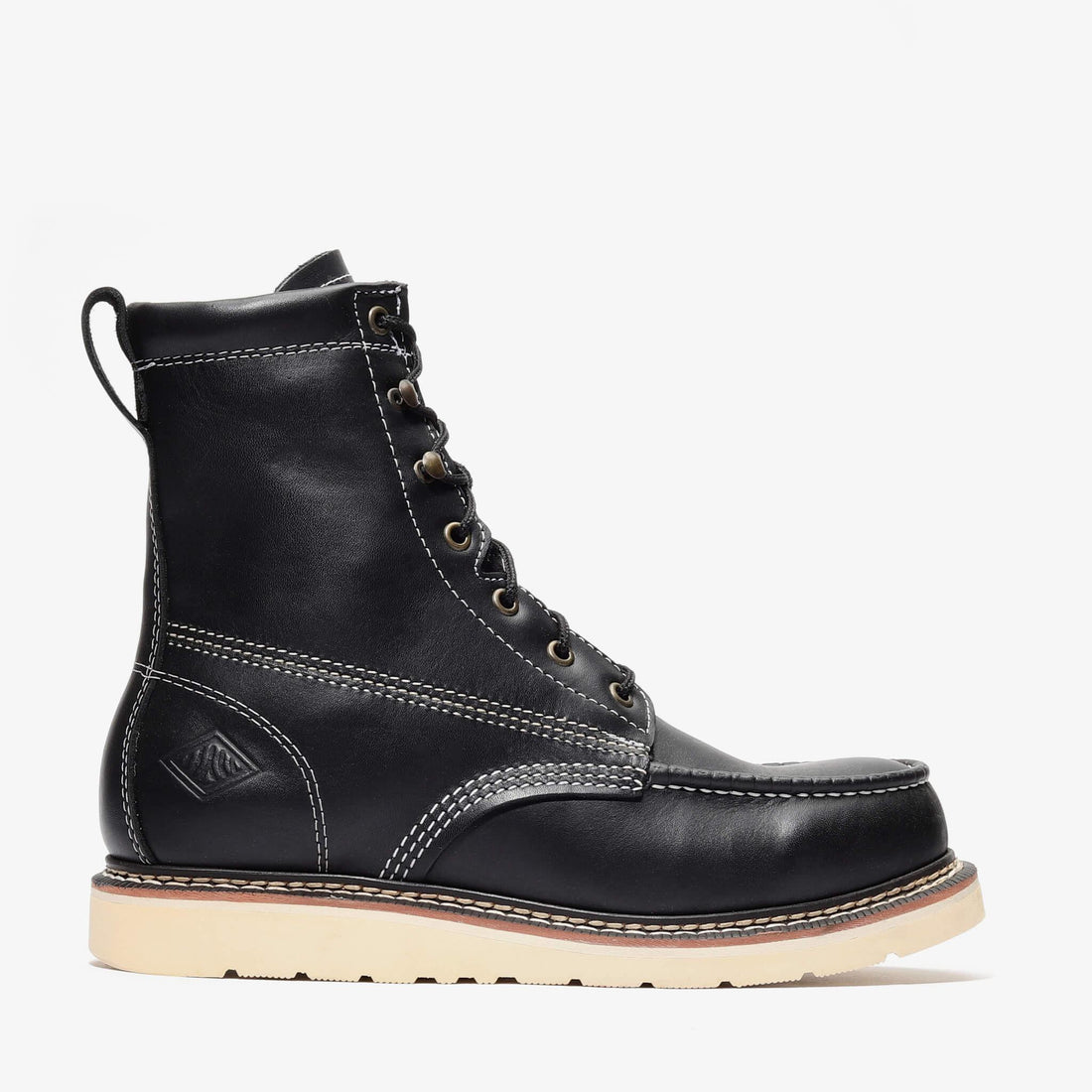 Frontier Classic 8" Tall Moc Toe Work Boots | Men's Leather Safety Boots