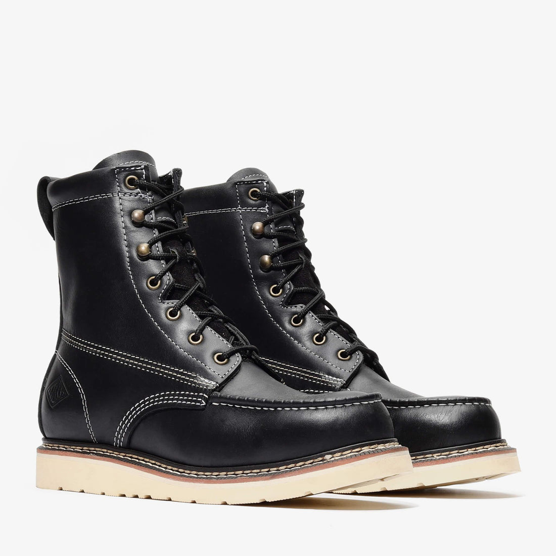 Frontier Classic 8" Tall Moc Toe Work Boots | Men's Leather Safety Boots