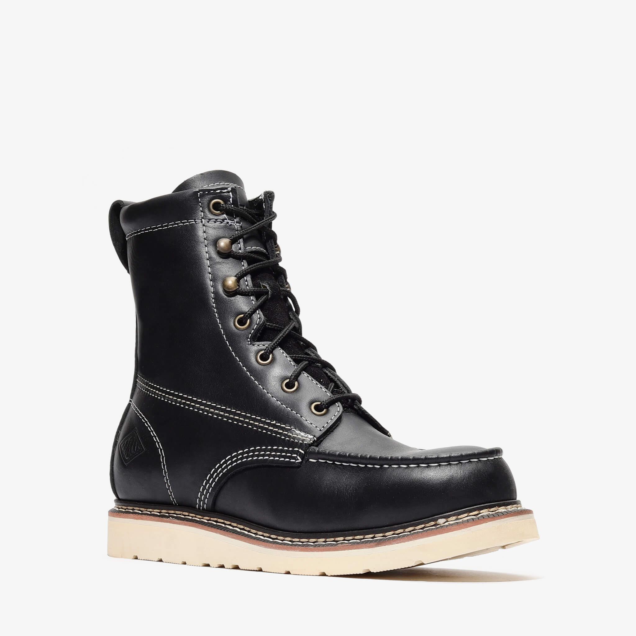 Frontier Classic 8" Tall Moc Toe Work Boots | Men's Leather Safety Boots