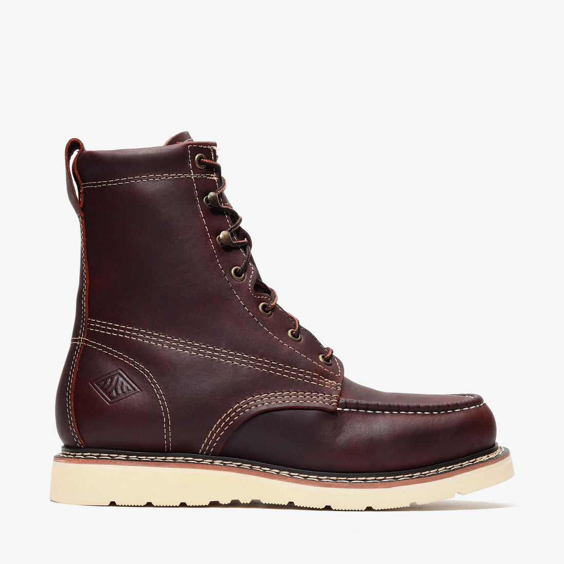 Frontier Classic 8" Tall Moc Toe Work Boots | Men's Leather Safety Boots
