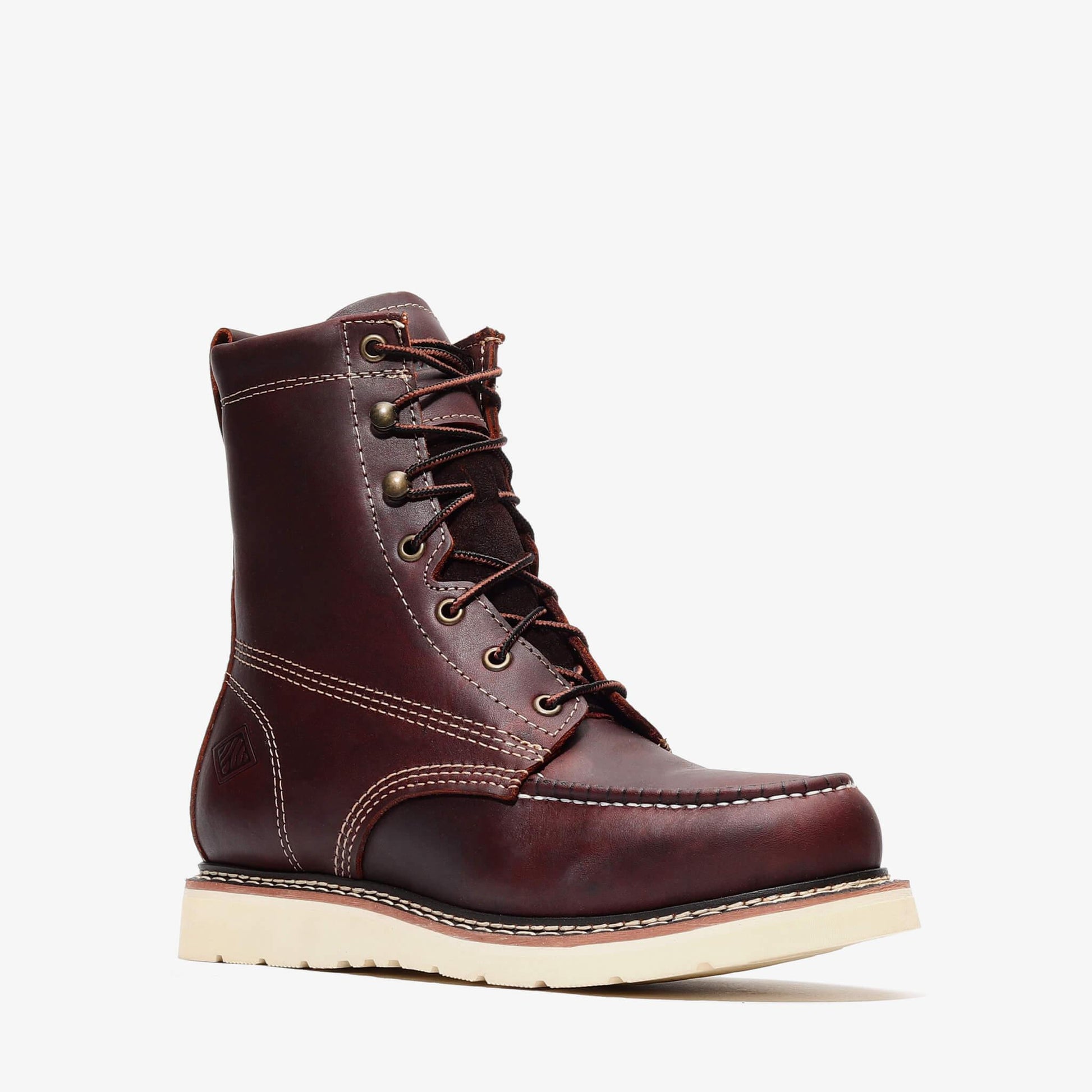 Frontier Classic 8" Tall Moc Toe Work Boots | Men's Leather Safety Boots