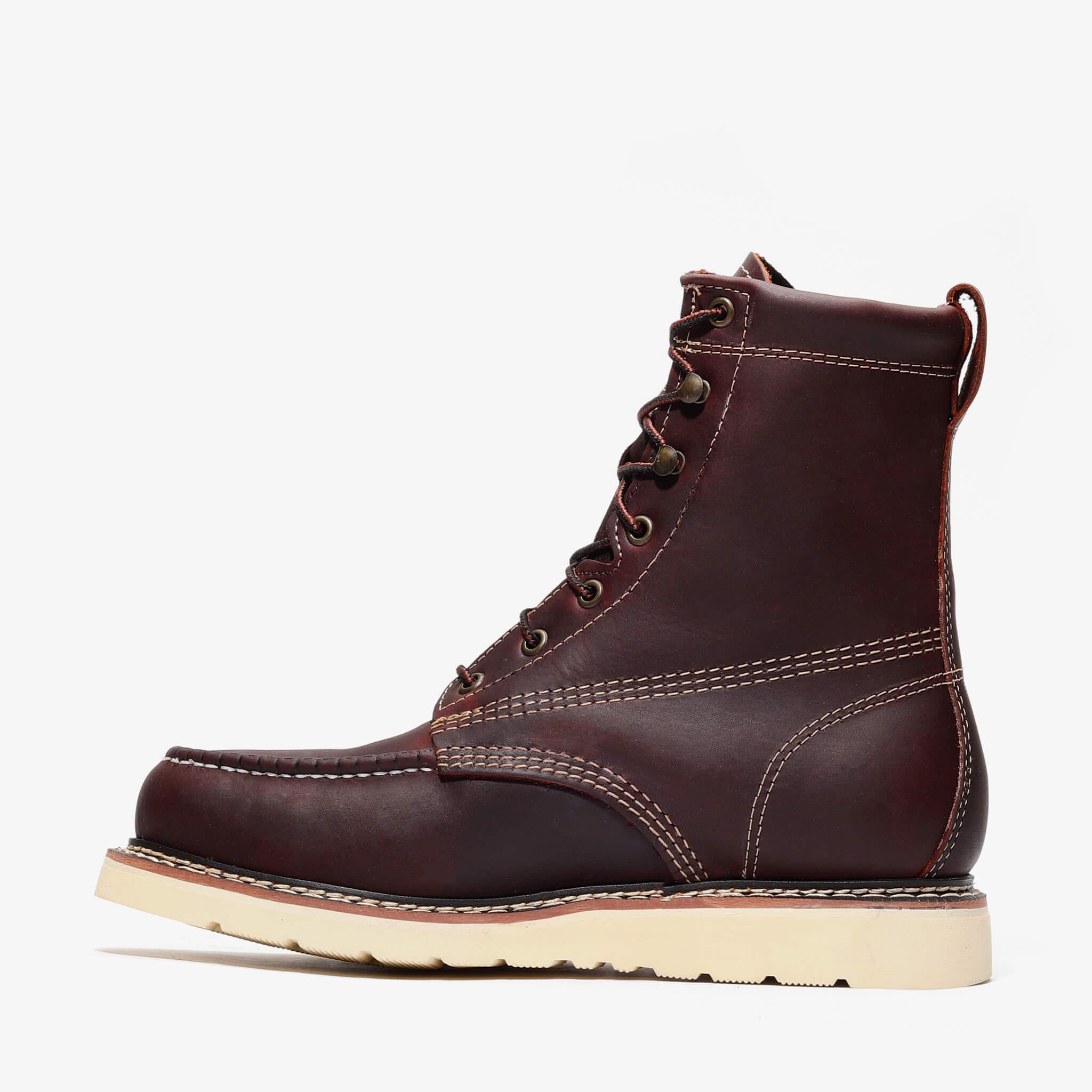 Frontier Classic 8" Tall Moc Toe Work Boots | Men's Leather Safety Boots