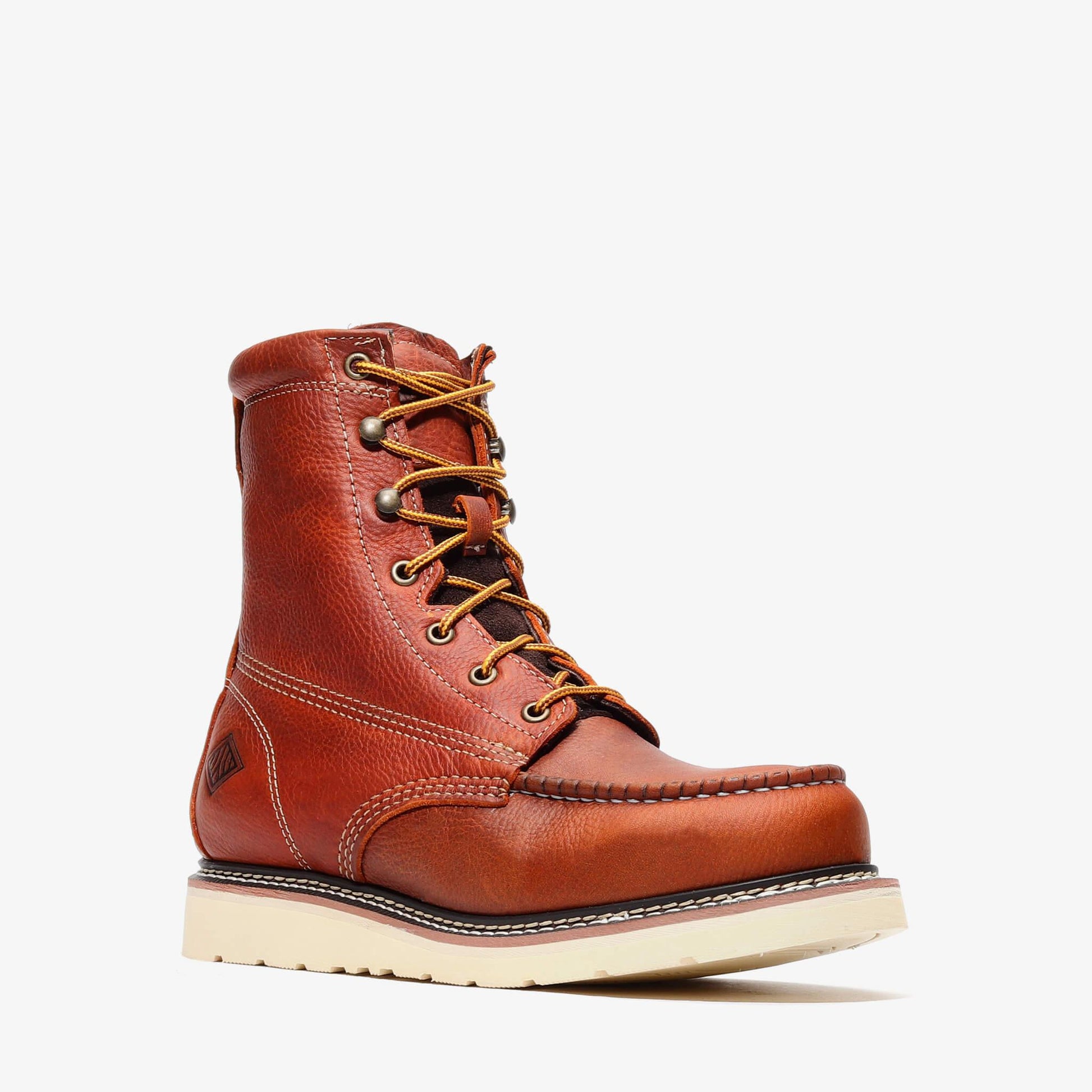Frontier Classic 8" Tall Moc Toe Work Boots | Men's Leather Safety Boots