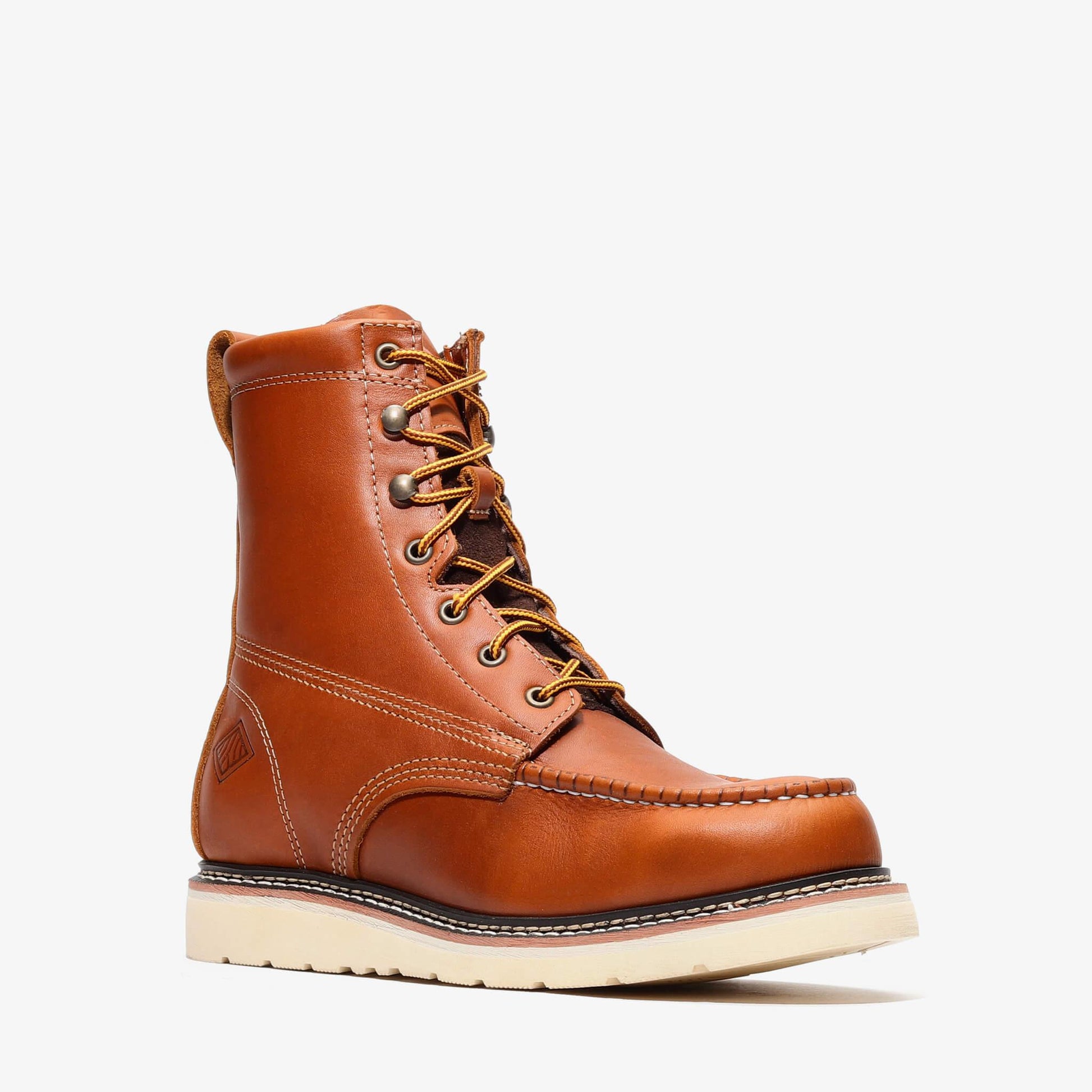 Frontier Classic 8" Tall Moc Toe Work Boots | Men's Leather Safety Boots
