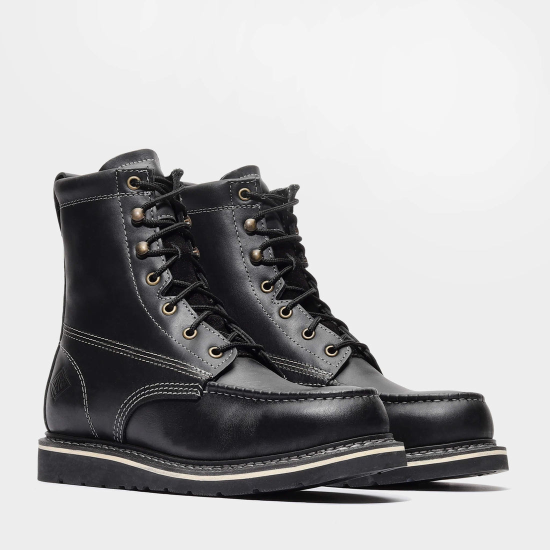 Frontier Classic 8" Tall Moc Toe Work Boots | Men's Leather Safety Boots