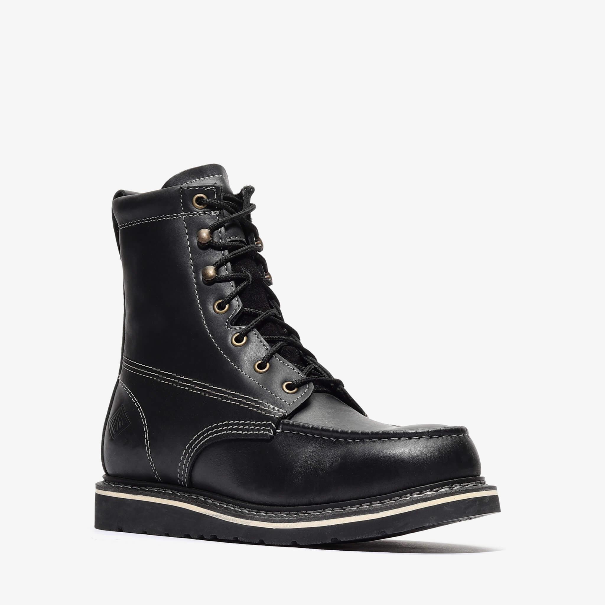 Frontier Classic 8" Tall Moc Toe Work Boots | Men's Leather Safety Boots