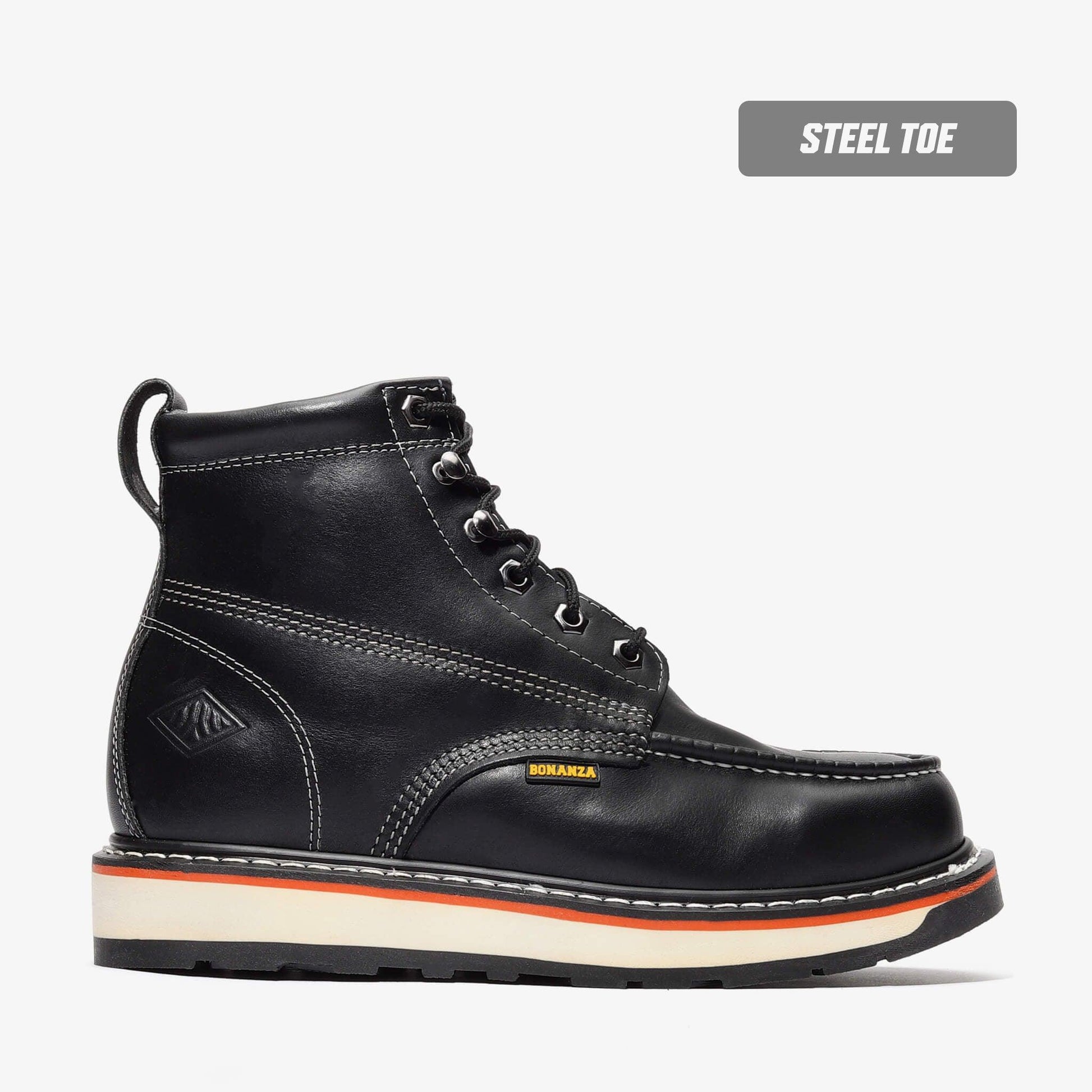 Frontier Dual Steel Toe 6" Moc Toe Boots | Advanced Safety Work Boots