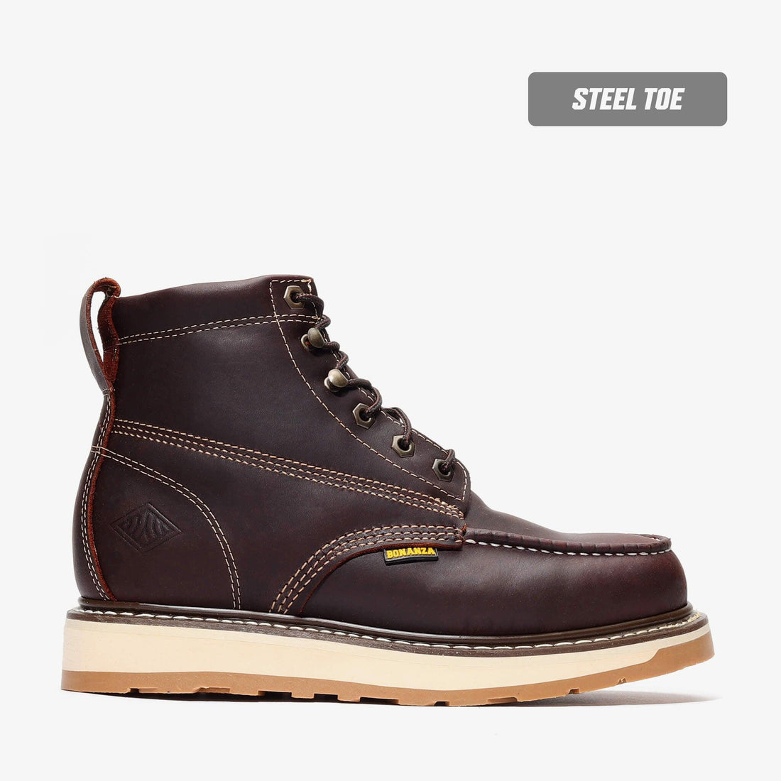 Frontier Dual Steel Toe 6" Moc Toe Boots | Advanced Safety Work Boots