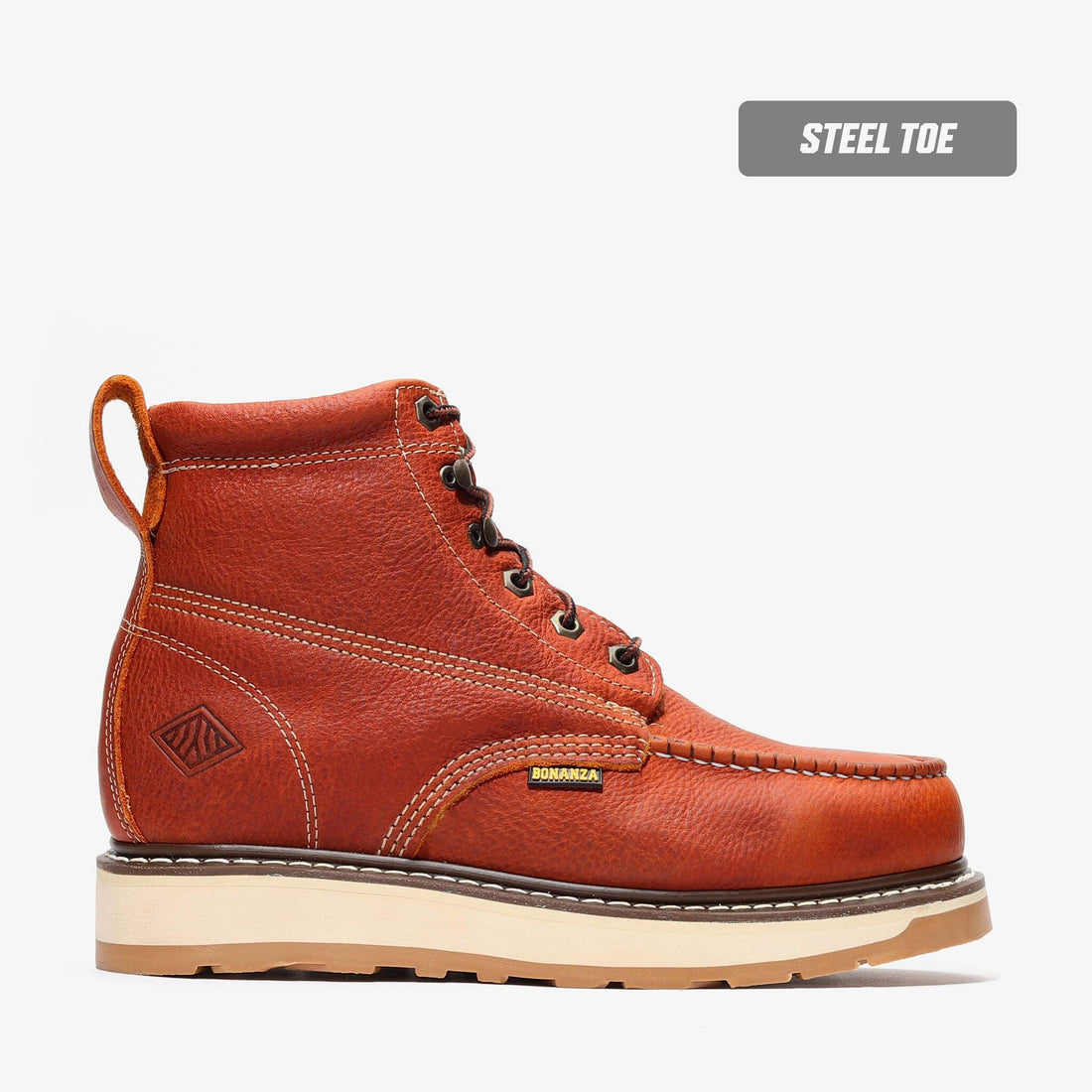 Frontier Dual Steel Toe 6" Moc Toe Boots | Advanced Safety Work Boots