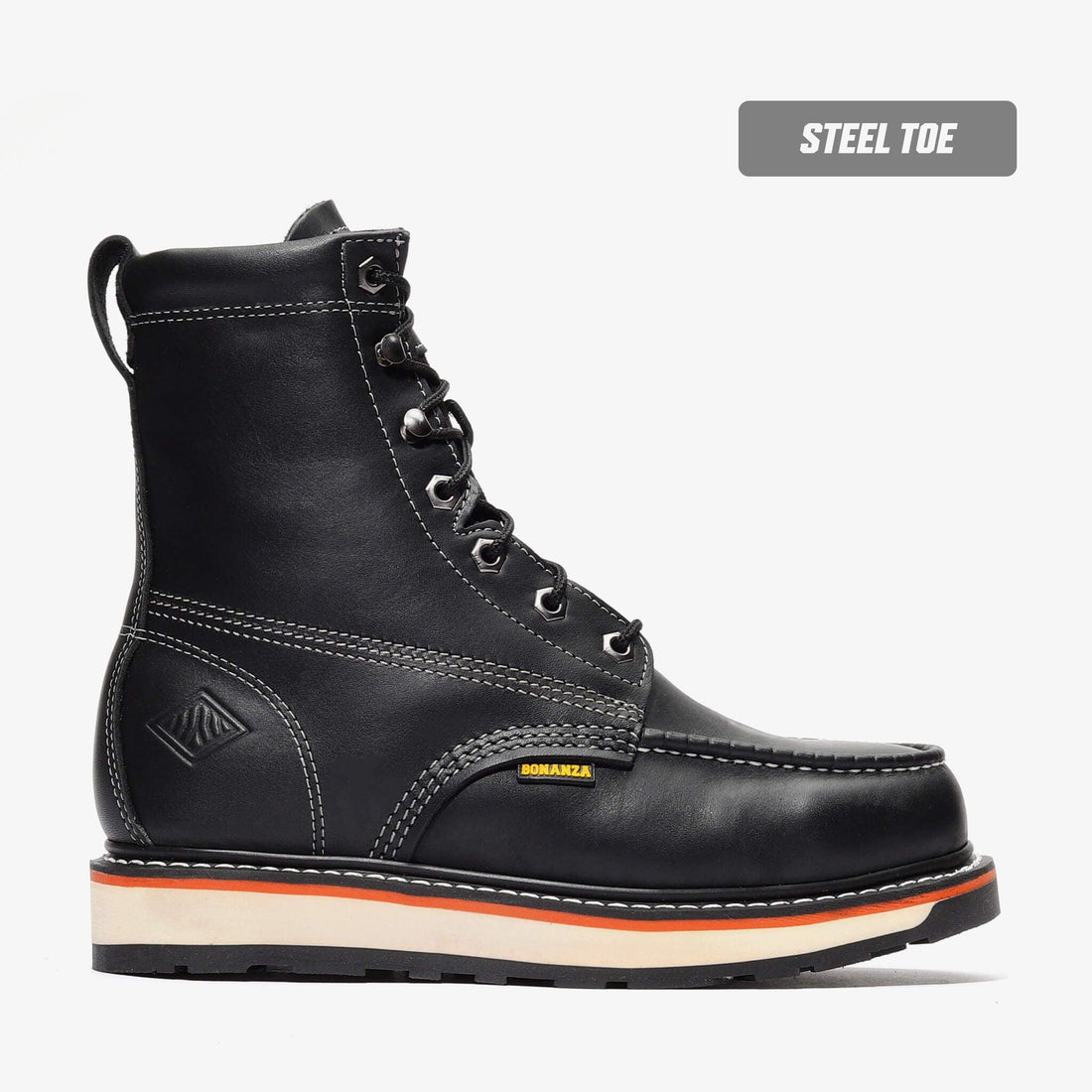 Frontier Dual Steel Toe 8" Moc Toe Boots | Advanced Tall Safety Work Boots