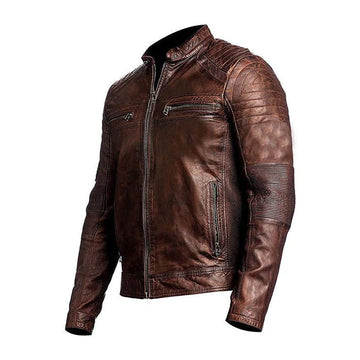 Men’s Vintage Moto Leather Jacket