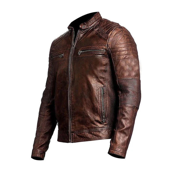 Men’s Vintage Moto Leather Jacket