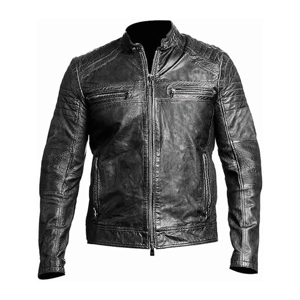 Men’s Vintage Moto Leather Jacket