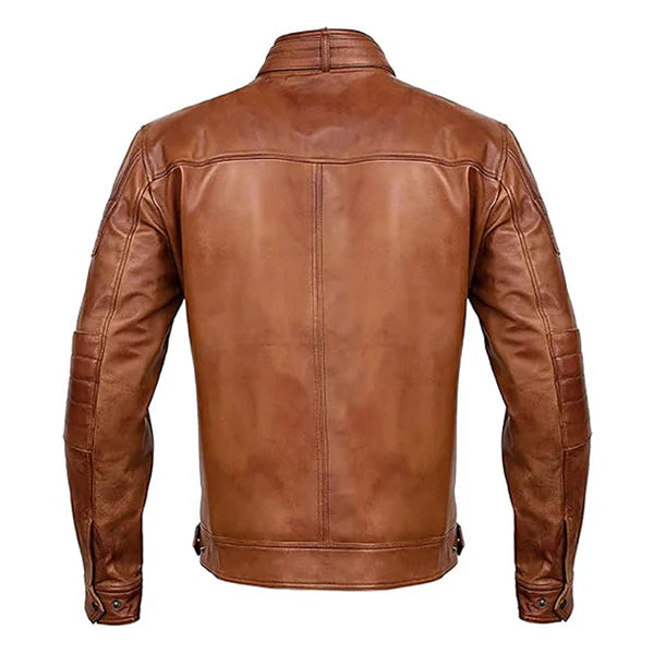 Men’s Cafe Racer Leather Jacket