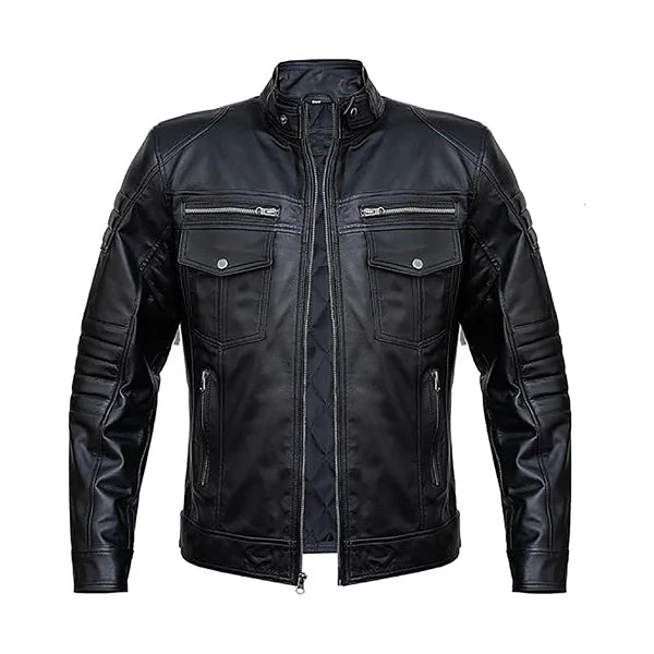 Men’s Cafe Racer Leather Jacket
