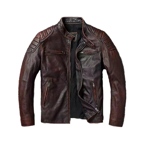 Men’s Vintage Cowhide Leather Jacket