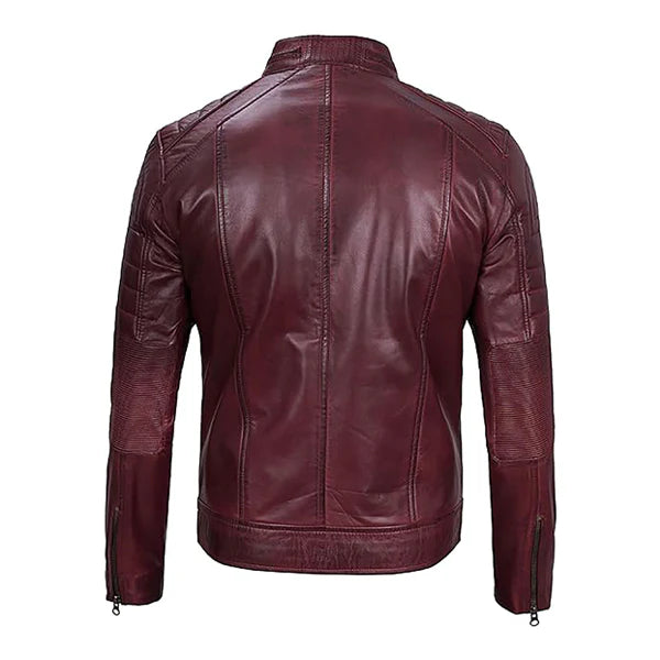 Men’s Zip Up Classic Leather Jacket
