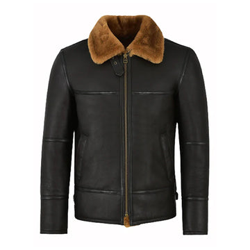 Men’s Traditional Shearling Leather Jacket