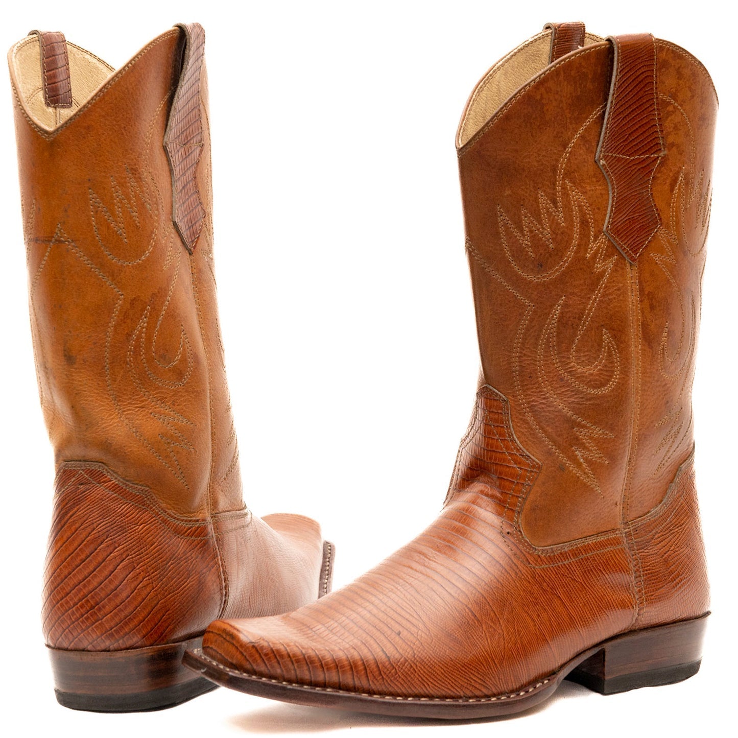 Armadillo Cowboy Boots | Textured Western Leather Boots