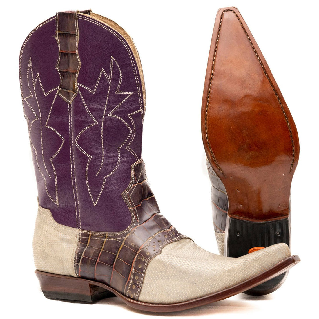 Double Stitched Cowboy Boots | Reinforced Western Leather Boots