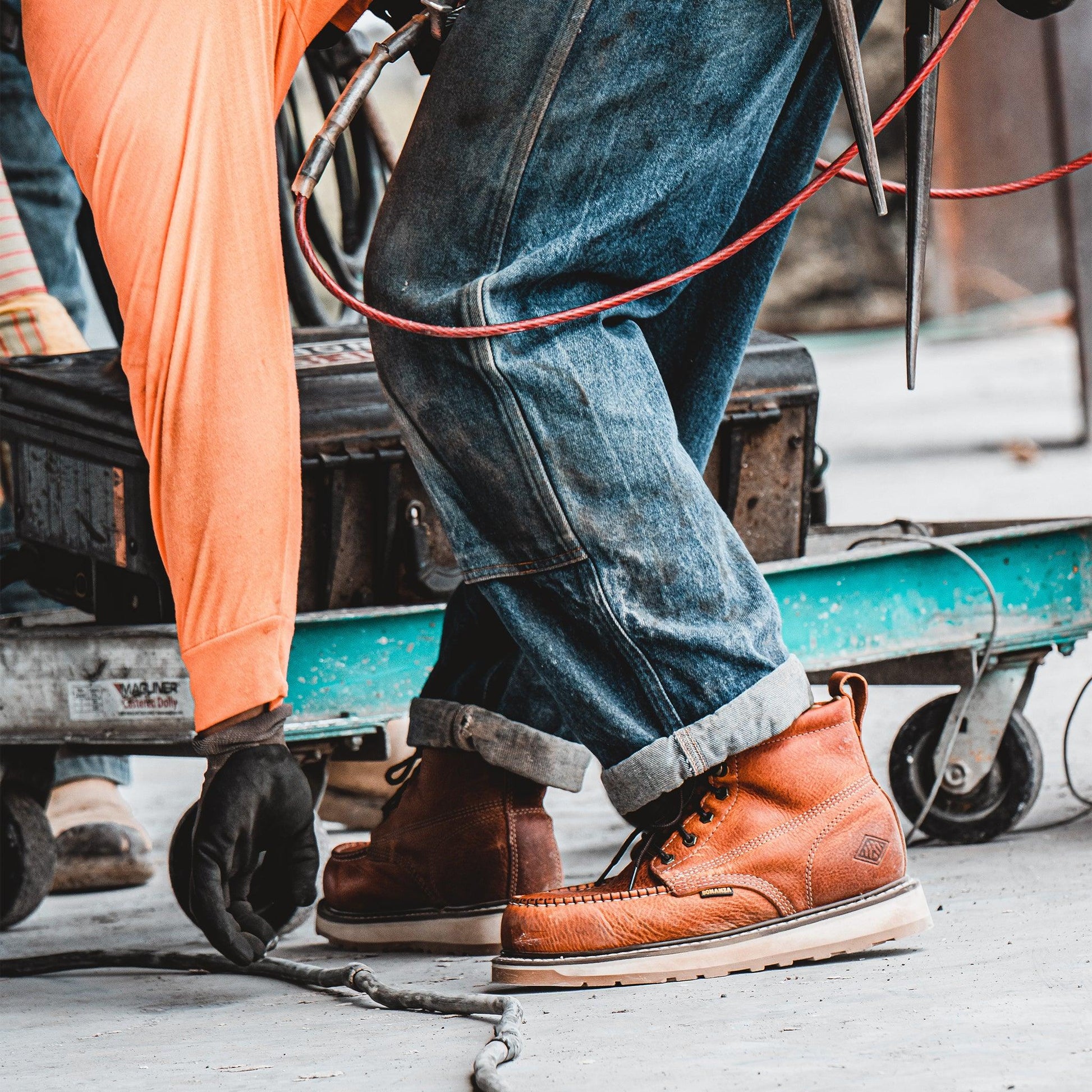 Frontier Dual 6" Moc Toe Work Boots | Advanced Construction Safety Boots