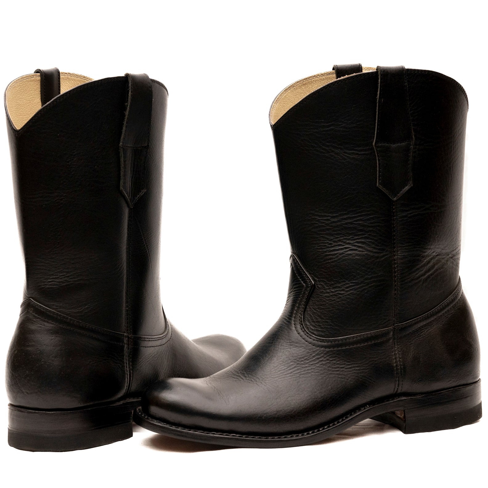 Round Toe Cowboy Boots | Classic Western Leather Boots